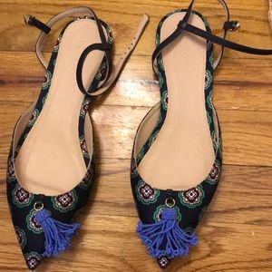 Brand new J Crew tassel flats